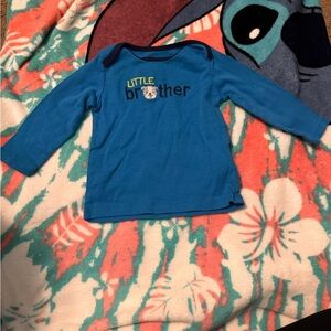 Carter's Blue 'Little Brother' Long Sleeve Tee